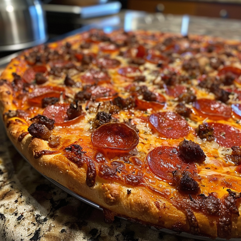 Deep Hamburger Sausage & Pepperoni Pie Recipe Guide