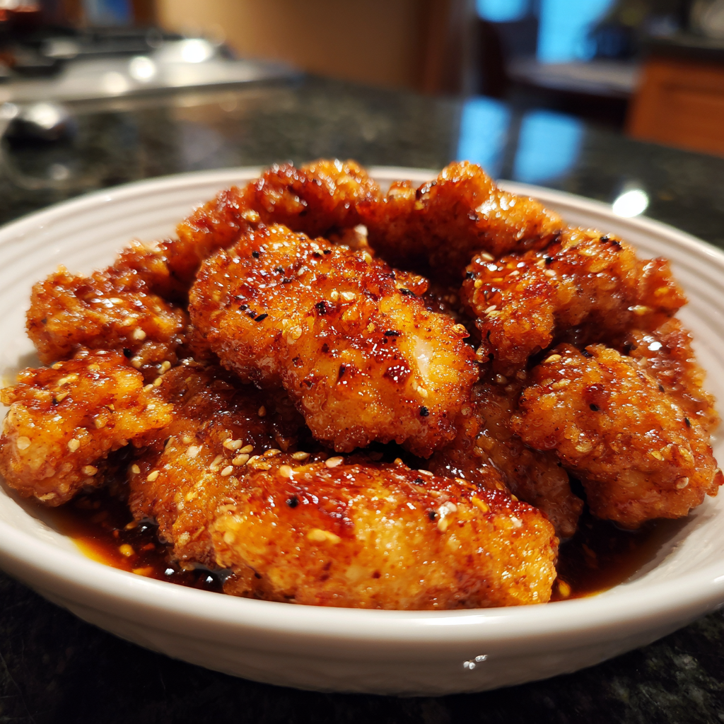 Crispy Honey Garlic Chicken Tenders - Easy Homemade Recipe